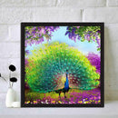 5D DIY Full Drill Diamond Painting Peafowl Animal Cross Stitch Embroidery