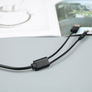 USB & 3.5mm aux to bluetooth audio aux & usb female adapter cable for car ME