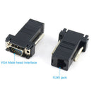 Extender VGA RGB HDB Male To LAN CAT5 CAT6 RJ45 Net Cable Female Adapter JRMO