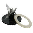 Stainless Steel 4-Point Blender Blade Replacement Black+Sealing Ring Gasket