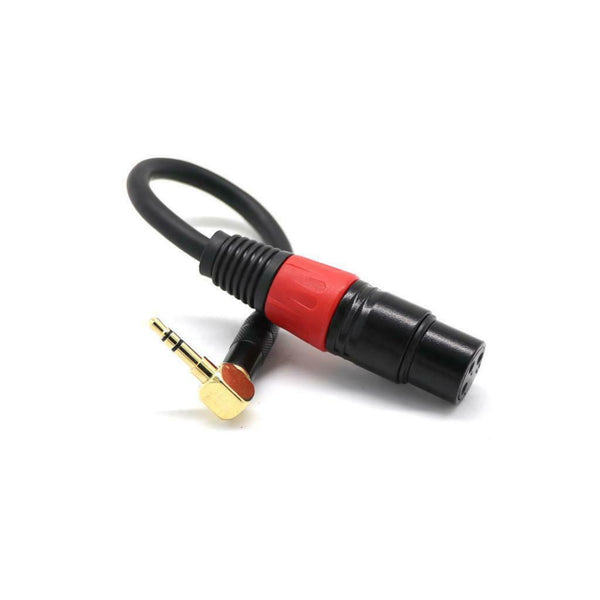 3 Pin XLR Female to Right Angle 3.5mm Stereo Jack Mic Audio Cable
