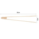 4 Packs 12 Inch Wood Toaster Tongs Kitchen Tongs for Serving Food, Flipping U8X6