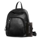 Claasic Women PU Leather Mini Preppy Chic Backpack Casual School Bag
