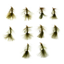 10pcs 4.5cm Wooly Bugger Flies Olive Sinking Wet Bass Trout Fishing Flies