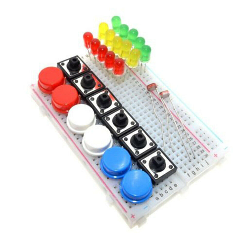 1 Set Starter Kit R3 Mini Breadboard LED Jumper Wire Button Newest Useful