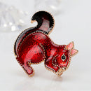 Cartoon Squirrel Enamel Brooch Pin Banquet Weddings Brooch Gifts Lady Jewelry TE