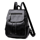 Fashion Women'S Backpack Teen Leather Fit Teen Girl Casual Black Backpack L N7L9