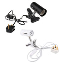 Reptile Amphibians Terrarium Ceramic UVB Bulb Lamp Holder E27 UK Plug Black