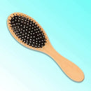 Wooden Massage Hair Brush with Metal Pins Message Comb with Air Cushio NDV