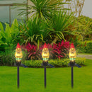 LED Solar Lawn Lamp Spike Santa Claus Shape Waterproof Xmas Outdoor Decor