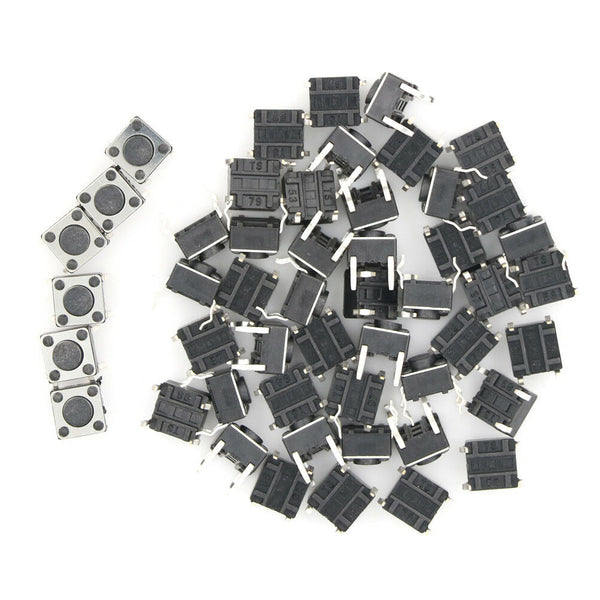 50pc6*6*4.5mm Tact Switch Tactile Push Button Switch Kit Sets 4P Micro Switc Bj