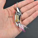 7g fishing lure spoon bait ideal for bass trout perch pike rotating fishing R Gw