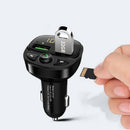 Car Fm Transmitter Bluetooth 5.0 Fast Charging Car MP3 Player QC3.0 Car Cha H3J2