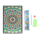 DIY Mandala Special Shaped Diamond Painting 50 Pages Sketchbook A5 Notebook