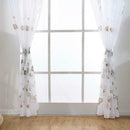 2pcs Willow Branch Print Sheer Voile Tulle Drapes Home Windows Curtains