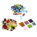 3x 1Oz Dichroic Scraps Film Fusing Glass Confetti COE 90 FOR DIY Microwave Kiln