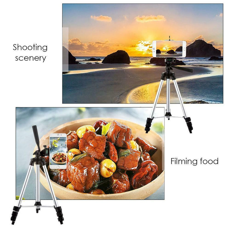 Smartphone Digital Camera Flexible Tripod Self Timer Monipod w/Phone Stand