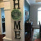 Artificial Green Leaves Wreath - 17.5 Inch Front Door Wreath Shell Grass BoxT7H4