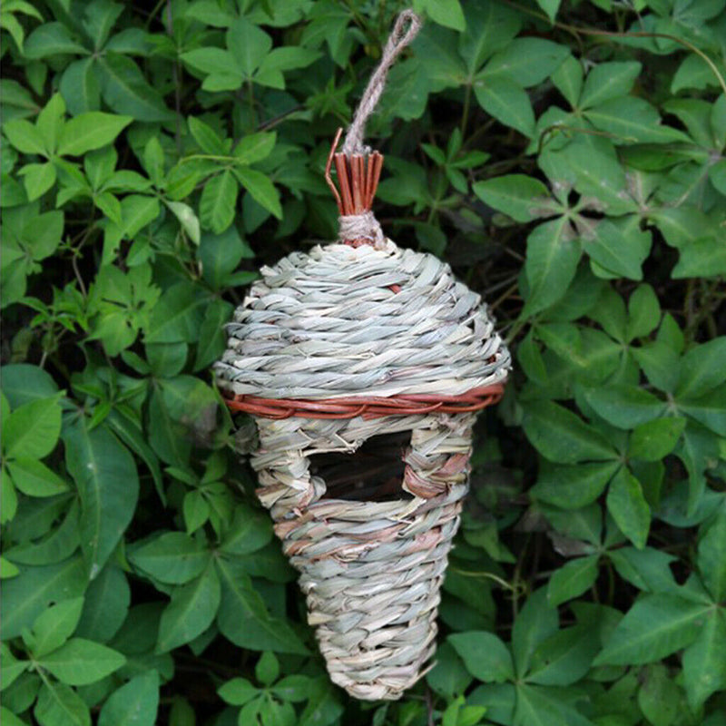 Birds Cages Garden Ornament Artificial Bird Nest Straw Bird Nest Woven Bird