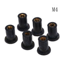 6pcs m4 rubber well nuts kayak accessories blind fastener rivet fishingboatnut M