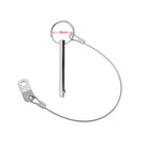 316 Grade Stainless Steel Quick Release Pin w/ 240mm Lanyard for Marine, Kayak,