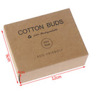 200pcs Double Head Bamboo Cotton Swab Cleaning Makeup Buds Wood Sticks Nose Ea_