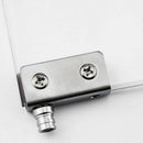 2 pairs Stainless steel Pair Glass Clamp Door Pivot Hinge Set for 5-8mm QHE