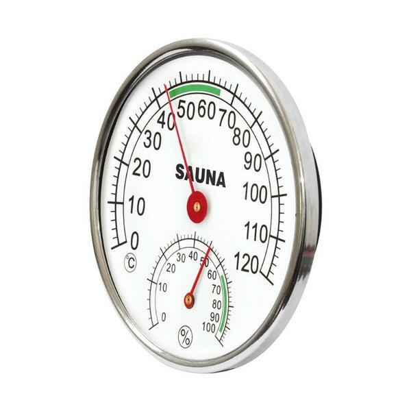 Thermometer Hygrometer Stainless Steel for Sauna Room Temperature Humidity Meter