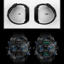 SKMEi Dual Display Digital Men'S Watch Multi-Function Time Waterproof Watch