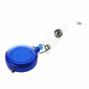 Retractable Ski Pass ID Card Badge Holder Key Chain Reels With Clip Dark Bl