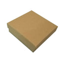 16 pieces of kraft cardboard jewelry box, 9 * 9 * 3cm