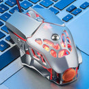 V9 6 Keys USB Wired 2400DPI Mice Macro Definition Programming RGB Gaming Mouse