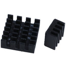 10Pcs Black Aluminum Heatsink Cooler Cooling kit for Raspberry Pi 3,Pi 2,Pi