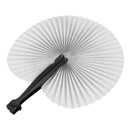 2PCS Paper Folding Chinese Oriental Floral Hand Fans Wedding Favours Table  Z7V6