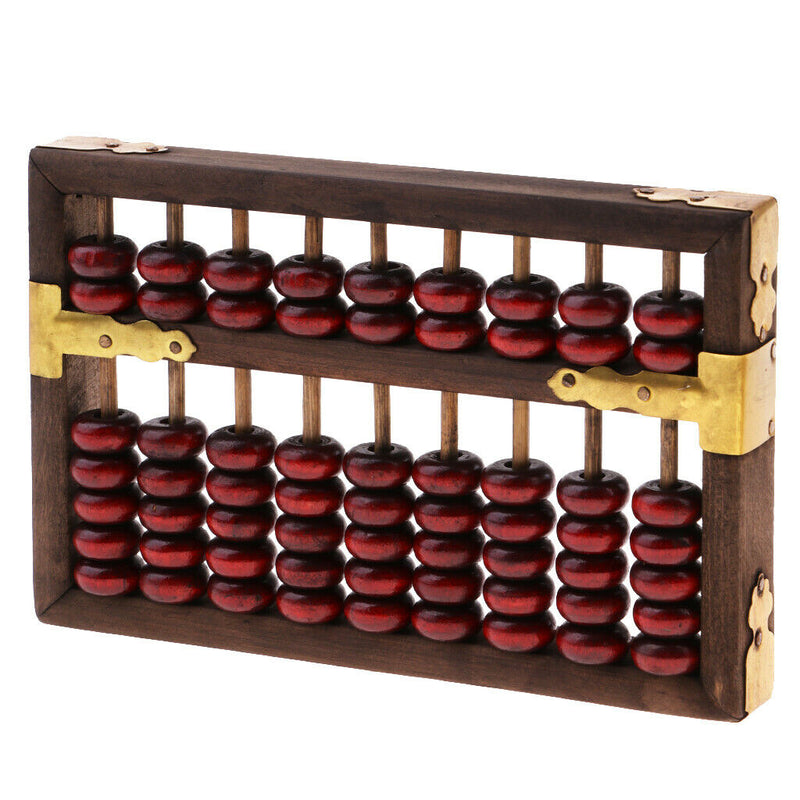 Chinese Wooden Abacus Arithmetic Calculating Tool Chinese Traditional Computing