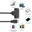 Fast USB 3.0 to SATA Hard Disk Adapter Converter Cable f. 2.5 inch HDD SSD 6Gbps