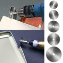 6pcs HSS Circular Rotary Blade Wheel Discs Saw Blades Mandrel Tool for Wood