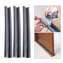 3Pieces Flexible Draught Excluder Window Door Seal Strip Soundproof Rubber