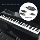 Pro USB IN-OUT MIDI Adapter Cable PC to Music Electronic Keyboard Converter