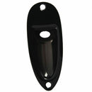 Jack plate, black for Stratocaster L7T8