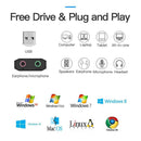 Vention Sound Card USB to 3.5mm Jack Female Headphone External Audio Card A