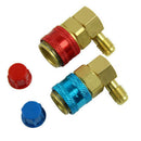 AC Manifold Gauge R134a Hose Conversion Quick Adapter Fitting Coupler High Low