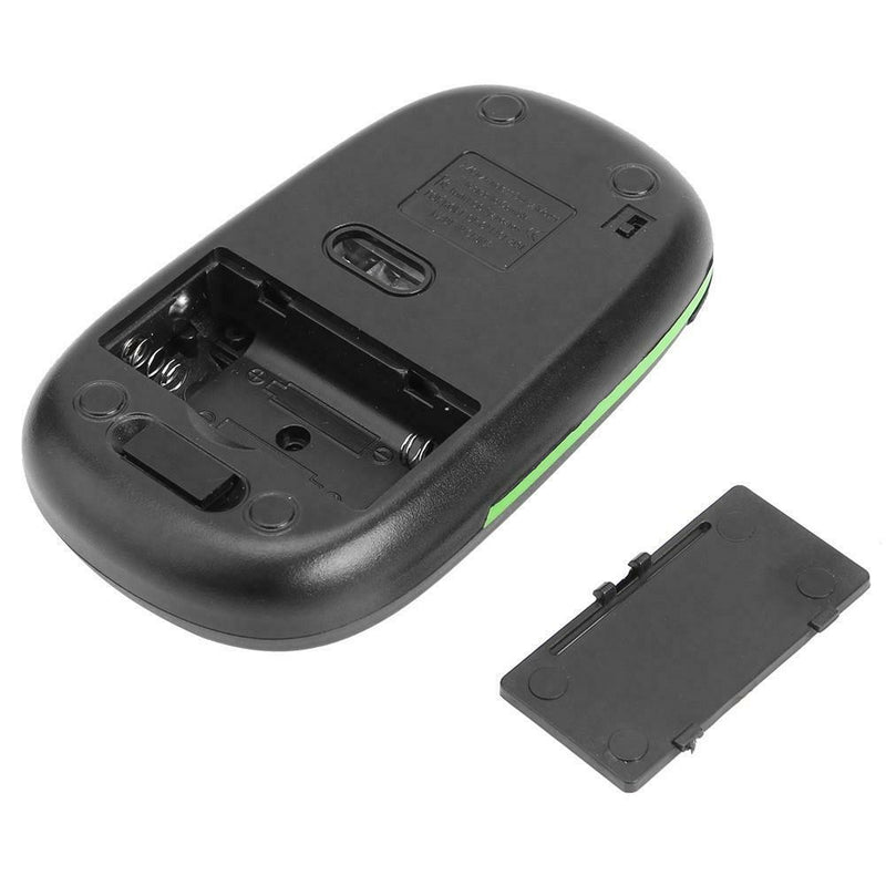 2.4G Wireless Mouse Optical 4 Button 1600DPI Mice w/USB Receiver (Black)