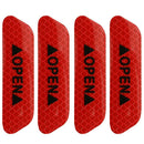 4pcs/set Door Stickers Tapes Warning Mark Notice Exterior Car Open Reflective