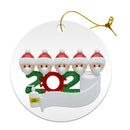 DIY Name Blessing Christmas Tree Hanging Pendant PVC Festival Ornament (D)