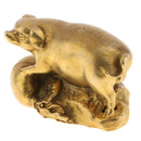 2pcs Traditional Chinese Zodiac Animals Statute Collections, Pig & Rooster