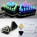 DIY Touch Control Combined Full Color 5MM LED Triangular Pyramid Electronic Kits