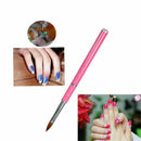 Pro Nail Art Brush Tool For Acrylic & Metal Handle With Diamond Kolinsky Hair 8#