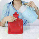 HOT THICK Rubber HOT WATER BOTTLE BAG WARM Relaxing Heat Cold Therapy R4Q5 L9C0