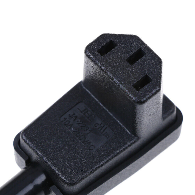 IEC-C13 down angle socket receptacle rewirable female connector plug3CSE